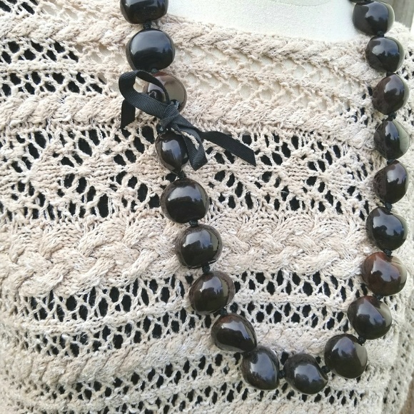 Lucky Brand Oatmeal Open Knit Sweater - Picture 3 of 7